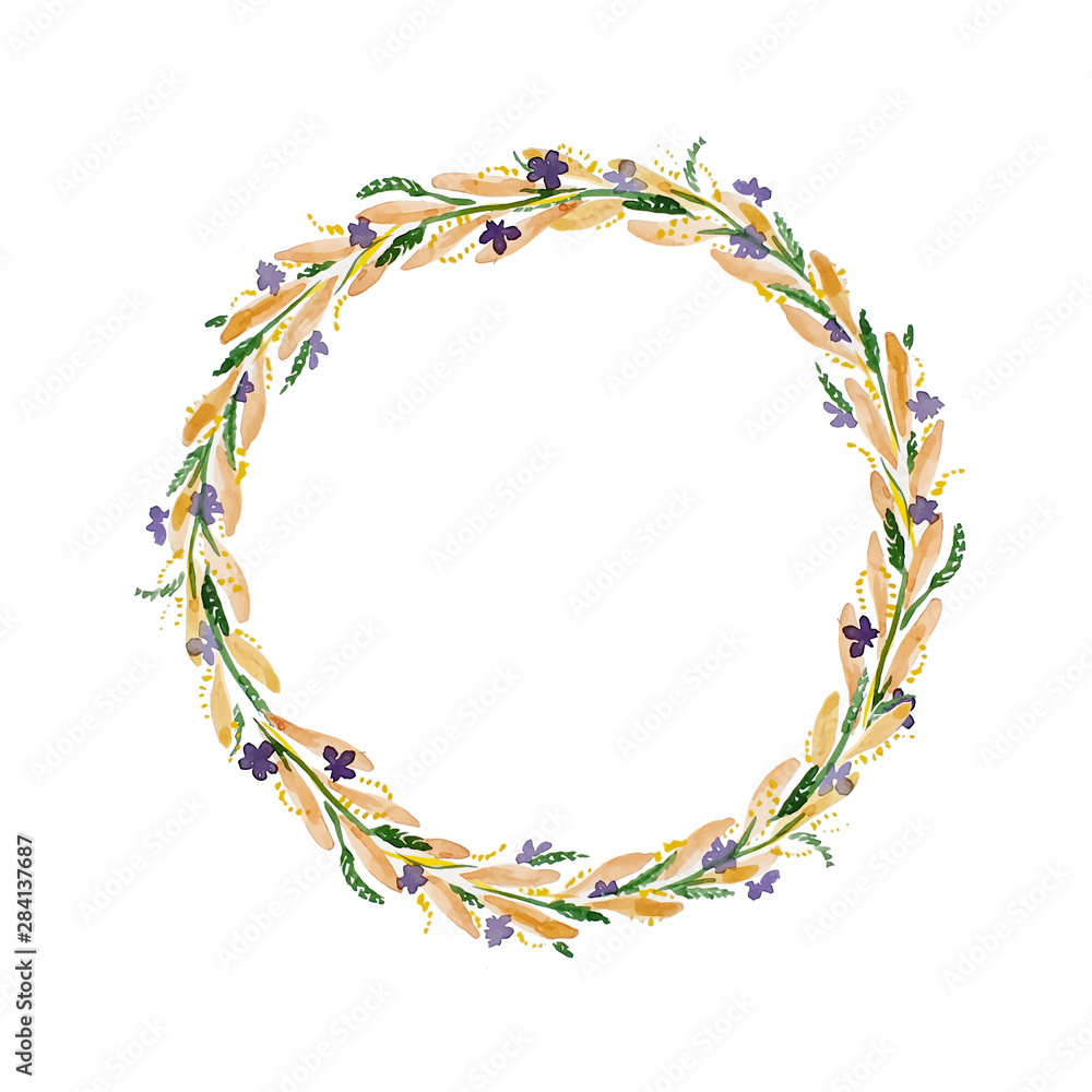 watercolor flower wreath watercolor flower wreath