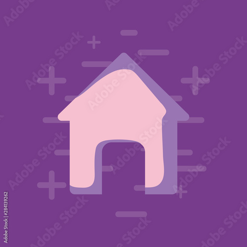 house shape icon vector ilustration