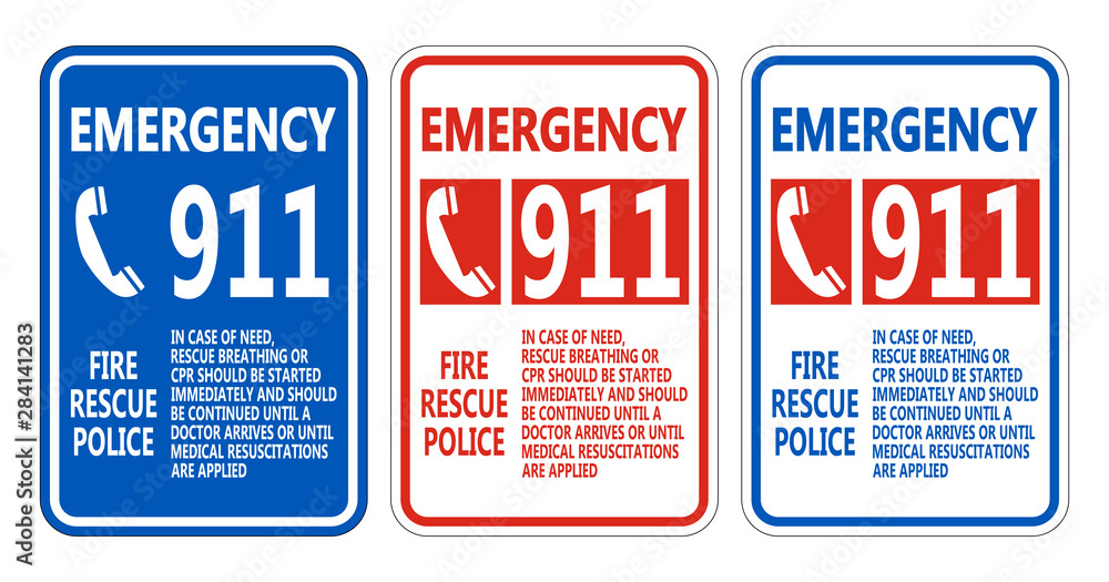 911 Fire Rescue Police Symbol Sign Isolate On White Background,Vector Illustration EPS.10 911 Fire Rescue Police Symbol Sign Isolate On White Background,Vector Illustration EPS.10