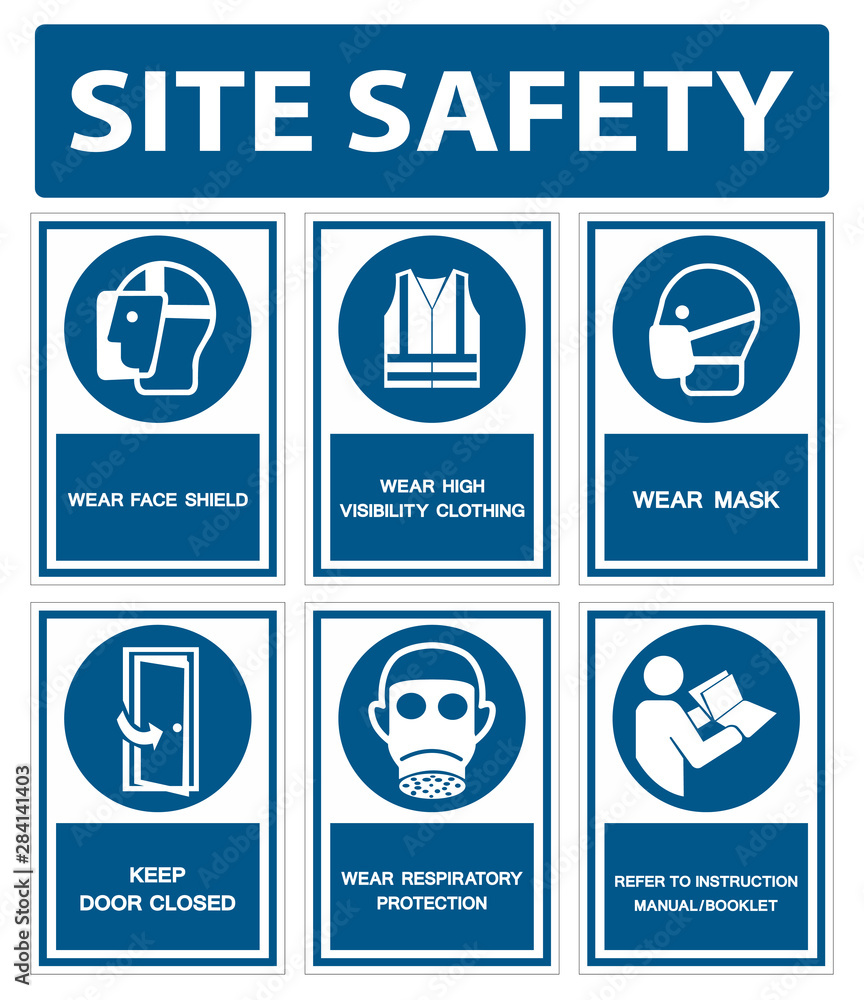 Safety PPE Must Be Worn Sign Isolate On White Background,Vector Illustration EPS.10 Safety PPE Must Be Worn Sign Isolate On White Background,Vector Illustration EPS.10