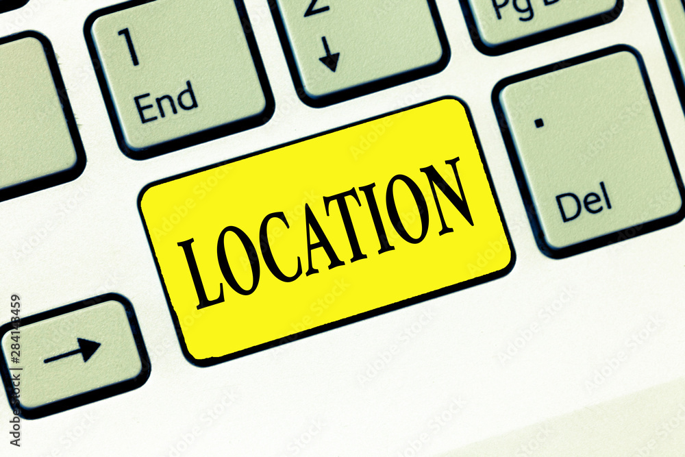 Word writing text Location. Business concept for particular place or position point on map Local Global city. Word writing text Location. Business concept for particular place or position point on map Local Global city.