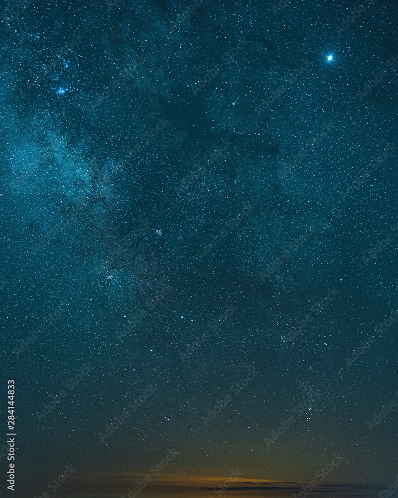 Fototapeta premium blue background with stars