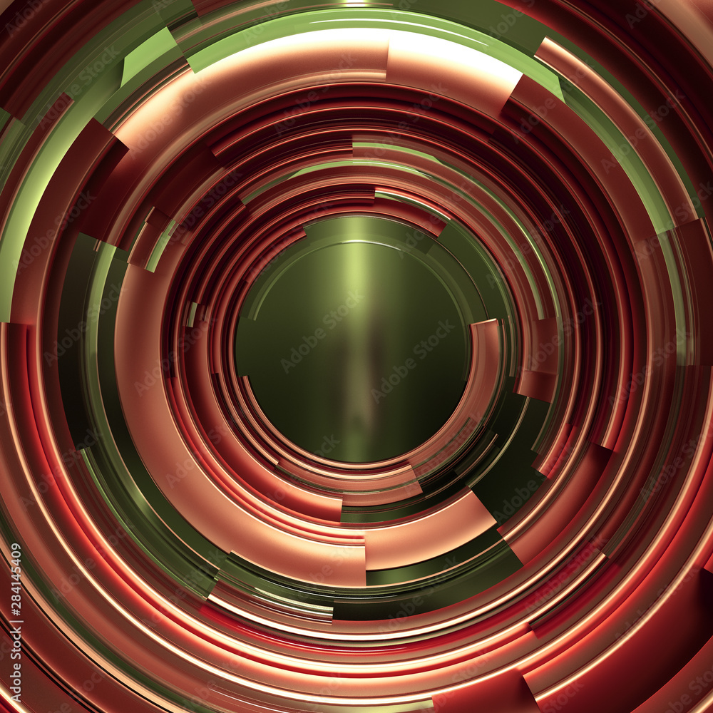 Beautiful, elegant background with a pedestal and a showcase. 3d ...