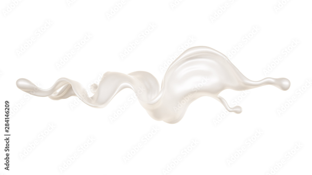 Splash of bright liquid on a white background. 3d illustration, 3d rendering. Splash of bright liquid on a white background. 3d illustration, 3d rendering.