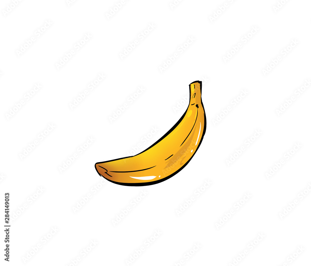 banana isolated on white background banana isolated on white background