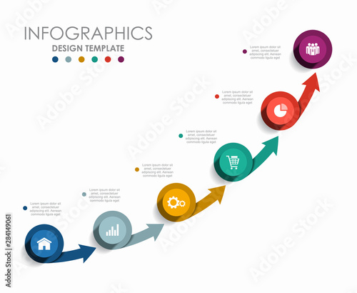 Infographic design template with place for your data. Vector illustration.