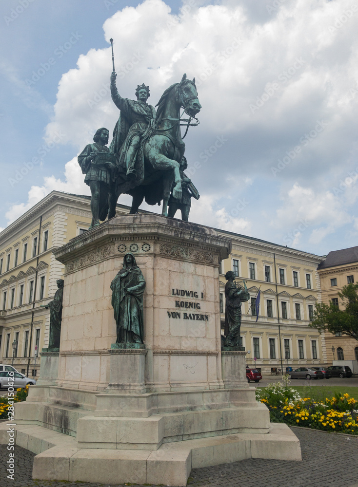 Statue in downtown Munich, Germany