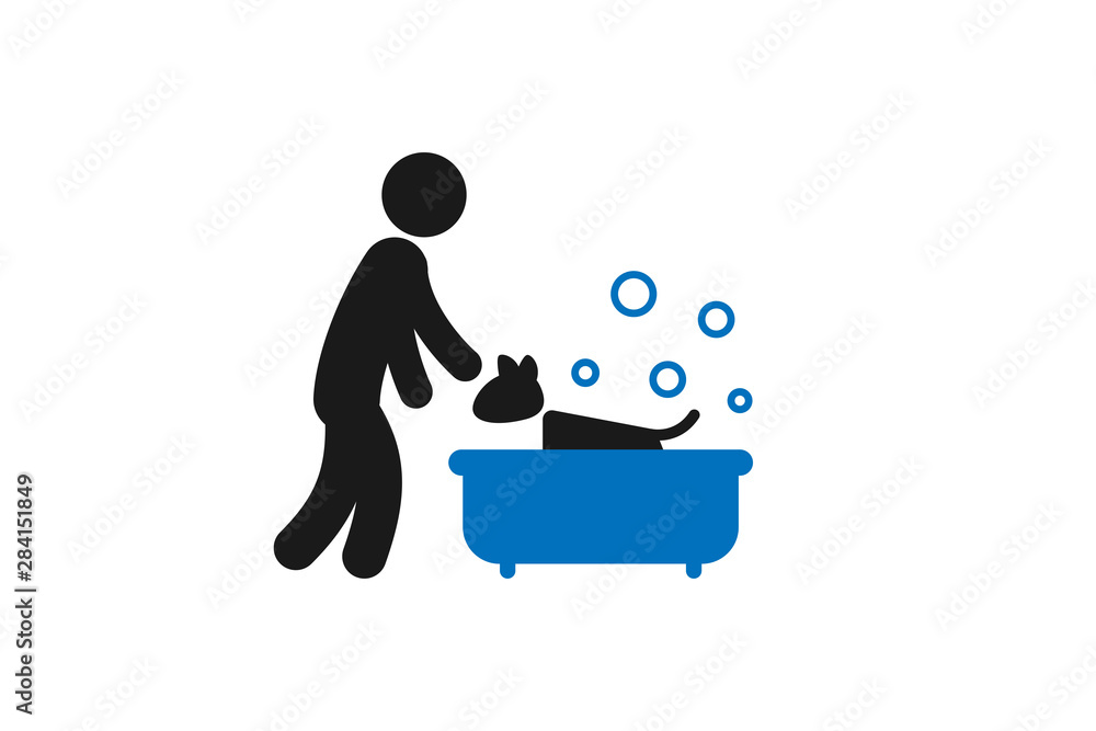 dog care icon vector dog care icon vector