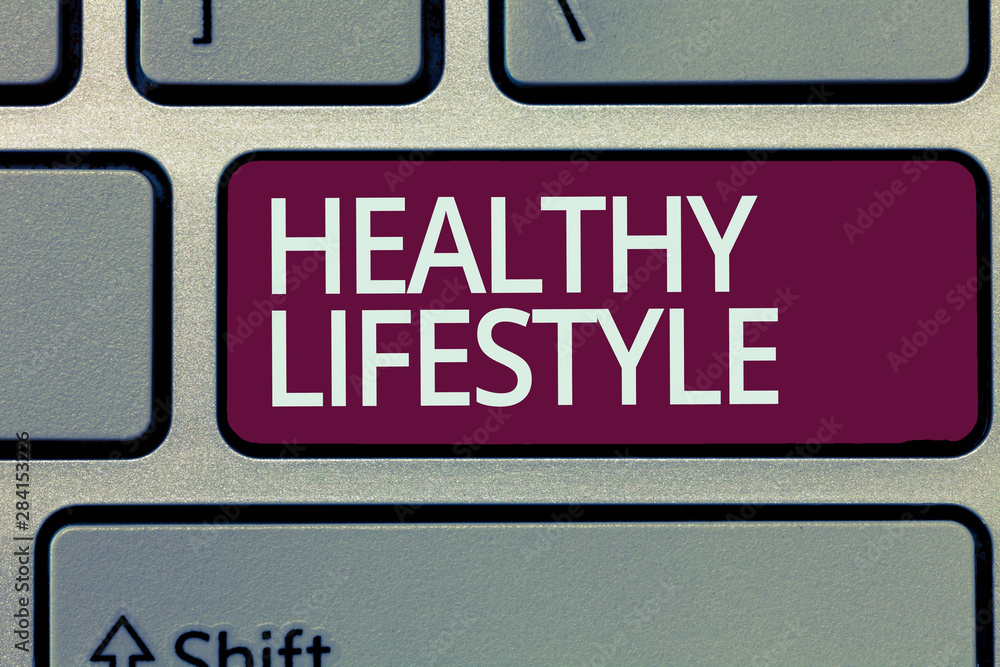 Handwriting text writing Healthy Lifestyle. Concept meaning Live Healthy Engage in physical activity and exercise. Handwriting text writing Healthy Lifestyle. Concept meaning Live Healthy Engage in physical activity and exercise.