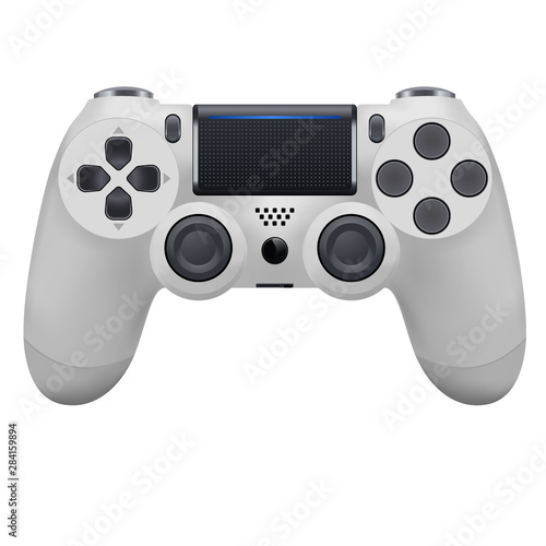 vector game pad on white background