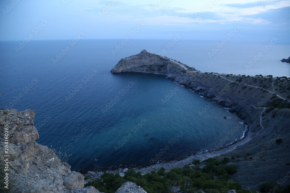  Crimean coast in  evening