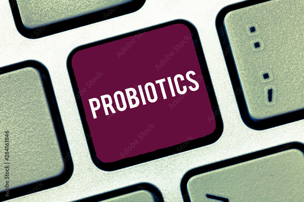 Handwriting text writing Probiotics. Concept meaning Live bacteria Microorganism hosted into the body for its benefits. Handwriting text writing Probiotics. Concept meaning Live bacteria Microorganism hosted into the body for its benefits.