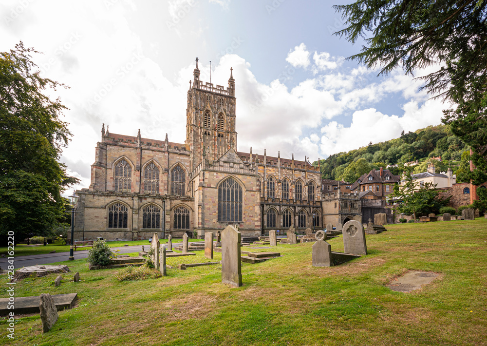 Fototapeta premium Great Malvern Priory in Malvern, Worcestershire, England