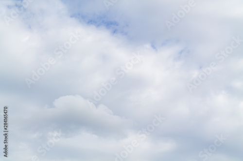 Fototapeta Naklejka Na Ścianę i Meble -  White and lush clouds in the blue sky