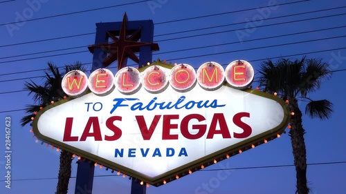 Welcome to fabulous Las Vegas Sign in 4k