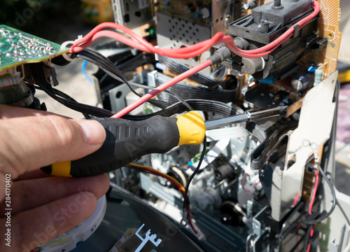 Maintenance or repair on electrical item