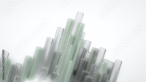 Geometry abstract background. 3d illustration  3d rendering.