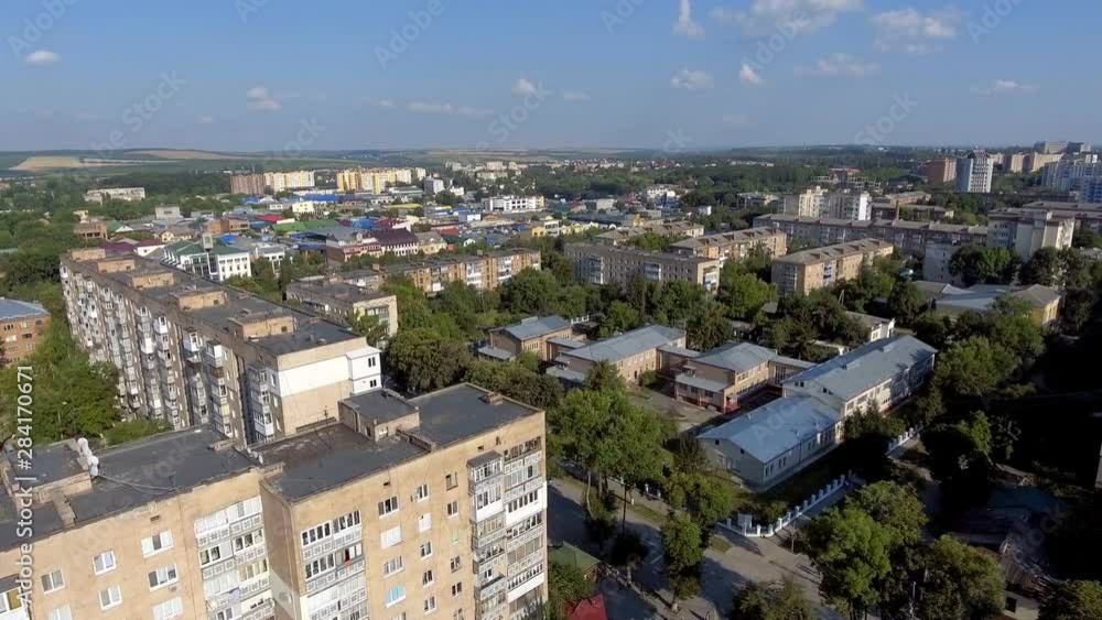 Panoramic Aerial drone view of city Panoramic Aerial drone view of city