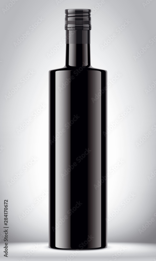 Glass bottle on background. Glass bottle on background.