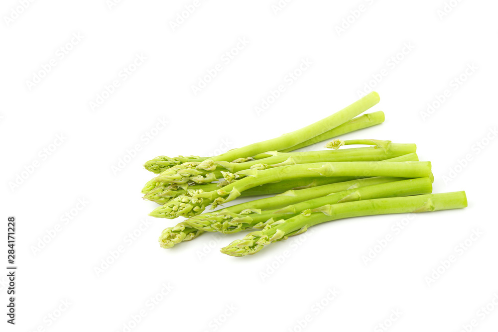 Raw asparagus vegetable isolated on white background Raw asparagus vegetable isolated on white background