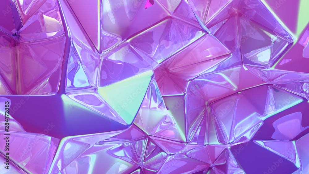 Crystal triangle background. 3d illustration, 3d rendering. Crystal triangle background. 3d illustration, 3d rendering.