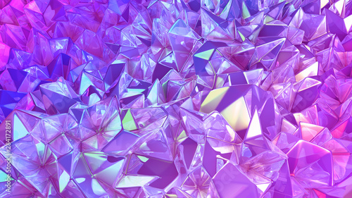 Crystal triangle background...