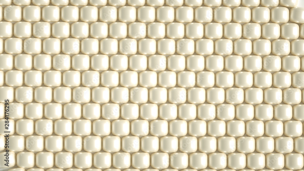 Fototapeta premium Beautiful background with beads. 3d illustration, 3d rendering.