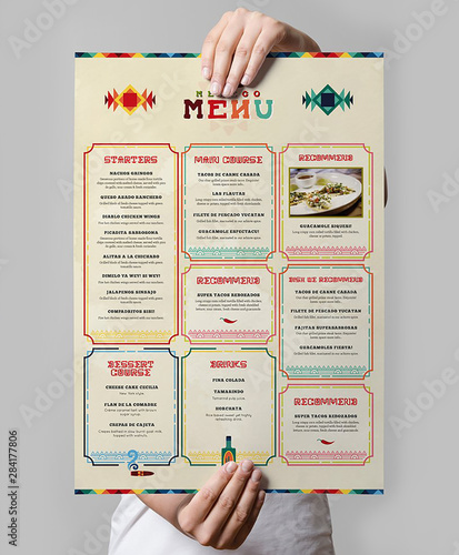 Mexican Food Poster Template