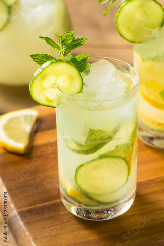 Homemade Cucumber Mint Lemonade