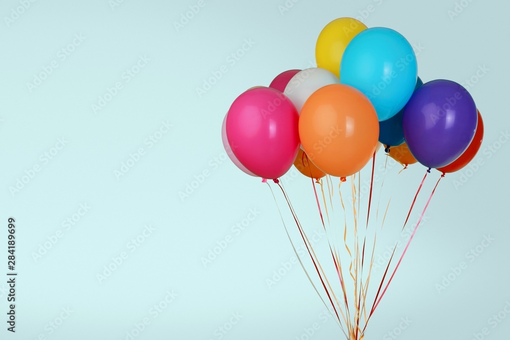 Bunch of colorful balloons on background Bunch of colorful balloons on background
