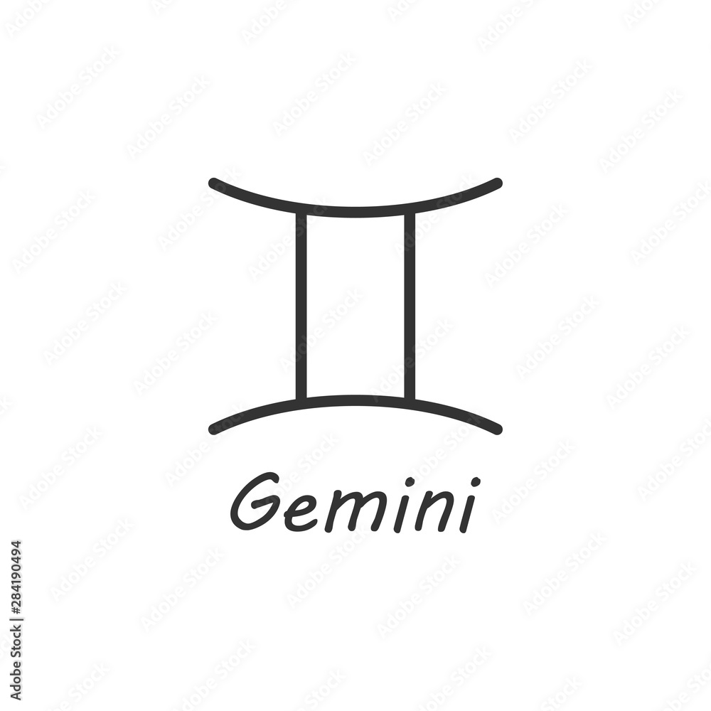 Astrology, horoscope, gemini, zodiac icon. Vector illustration, flat design. Astrology, horoscope, gemini, zodiac icon. Vector illustration, flat design.
