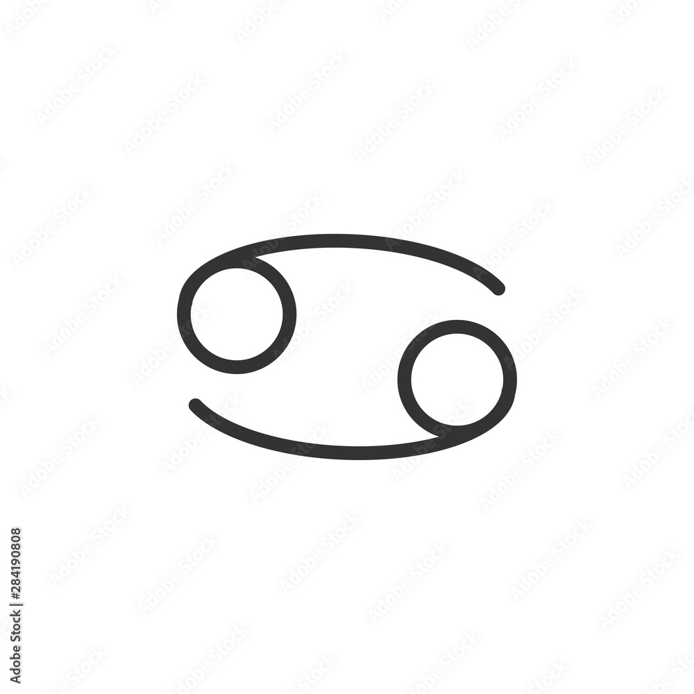 Astrology, horoscope, cancer, zodiac icon. Vector illustration, flat design. Astrology, horoscope, cancer, zodiac icon. Vector illustration, flat design.