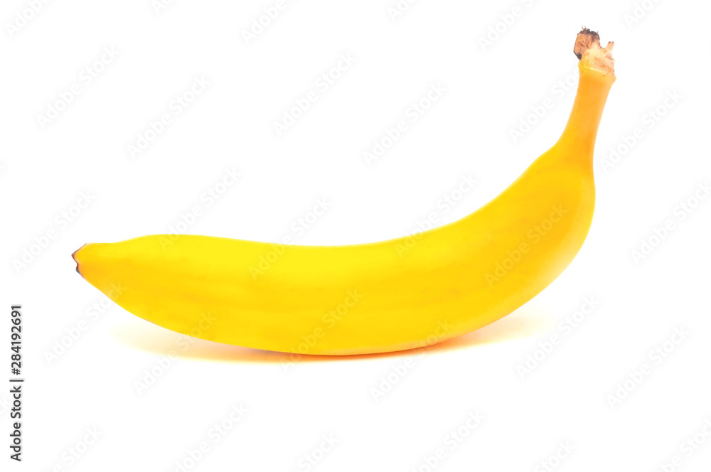 Banana tropical fruit isolated on white