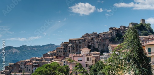 Tableau sur toile Veduta di Olevano Romano - Roma - Lazio - Italia