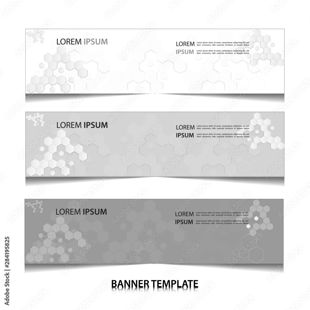 Vector abstract geometric colourful design banner web template.
