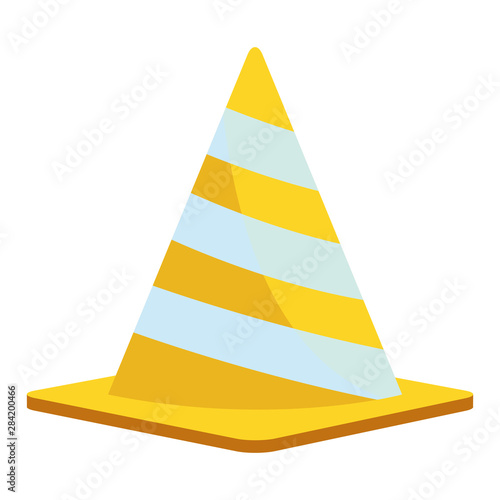 Construction traffic cone tool cartoon