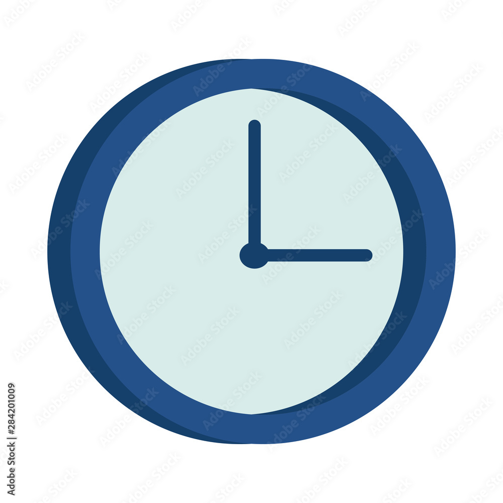 Wall clock round frame cartoon isolated Wall clock round frame cartoon isolated