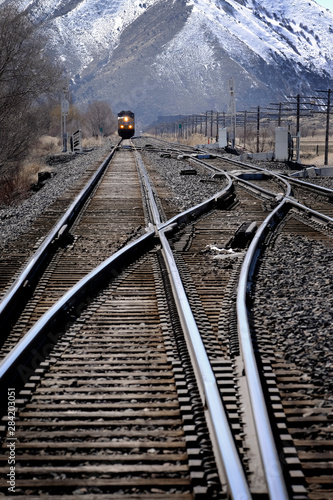 Railroad Tracks Transportation Locomotive Metal