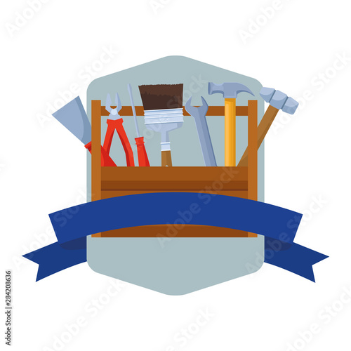 Construction tools and equipment cartoons
