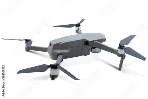 Photo of drone isolated on a white background