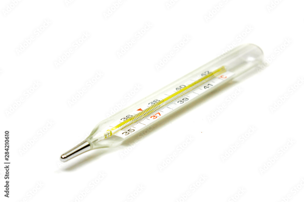 Thermometer for temperature measurement isolated on a white background. Thermometer for temperature measurement isolated on a white background.