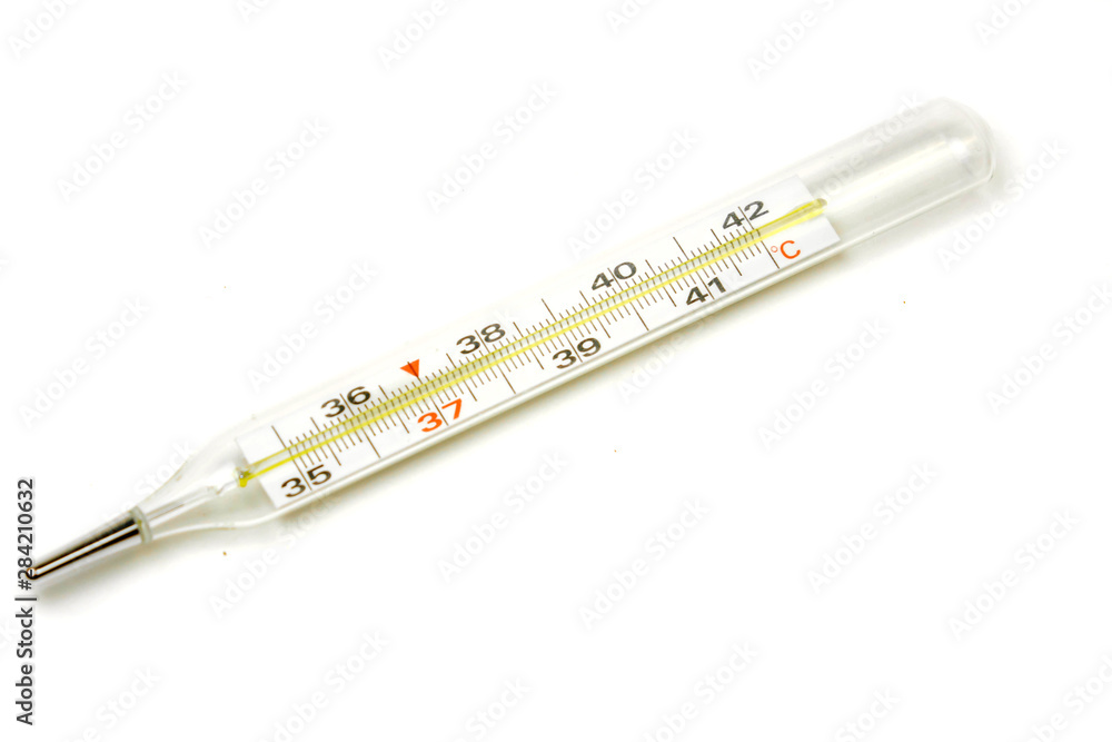 Thermometer for temperature measurement isolated on a white background. Thermometer for temperature measurement isolated on a white background.