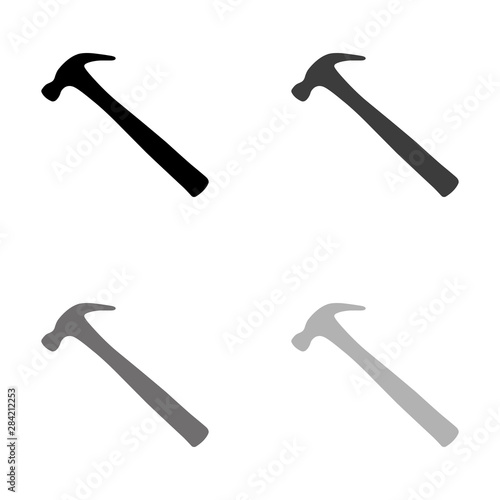 .hammer - black vector icon