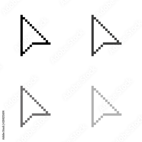 .arrow cursor - black vector icon