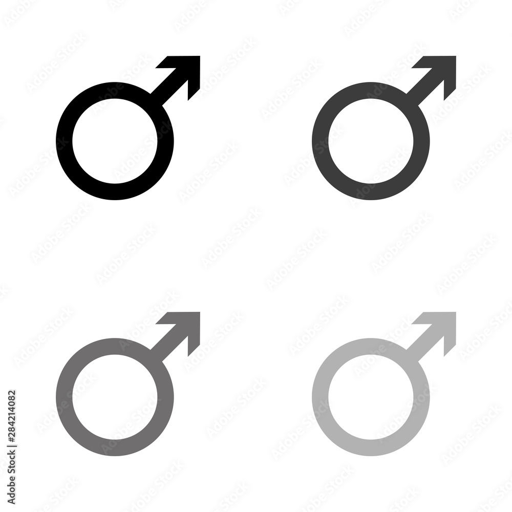 .Male - black vector icon .Male - black vector icon