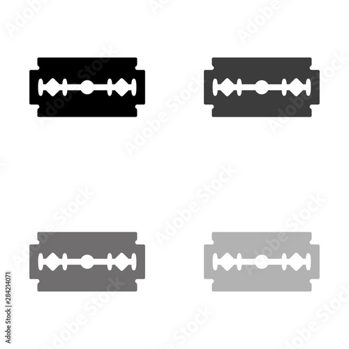 .Blade razor - black vector icon