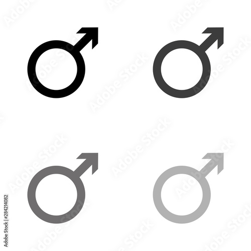 .Male - black vector icon