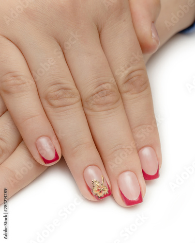 nails red, manicure woman beautyful hand girl