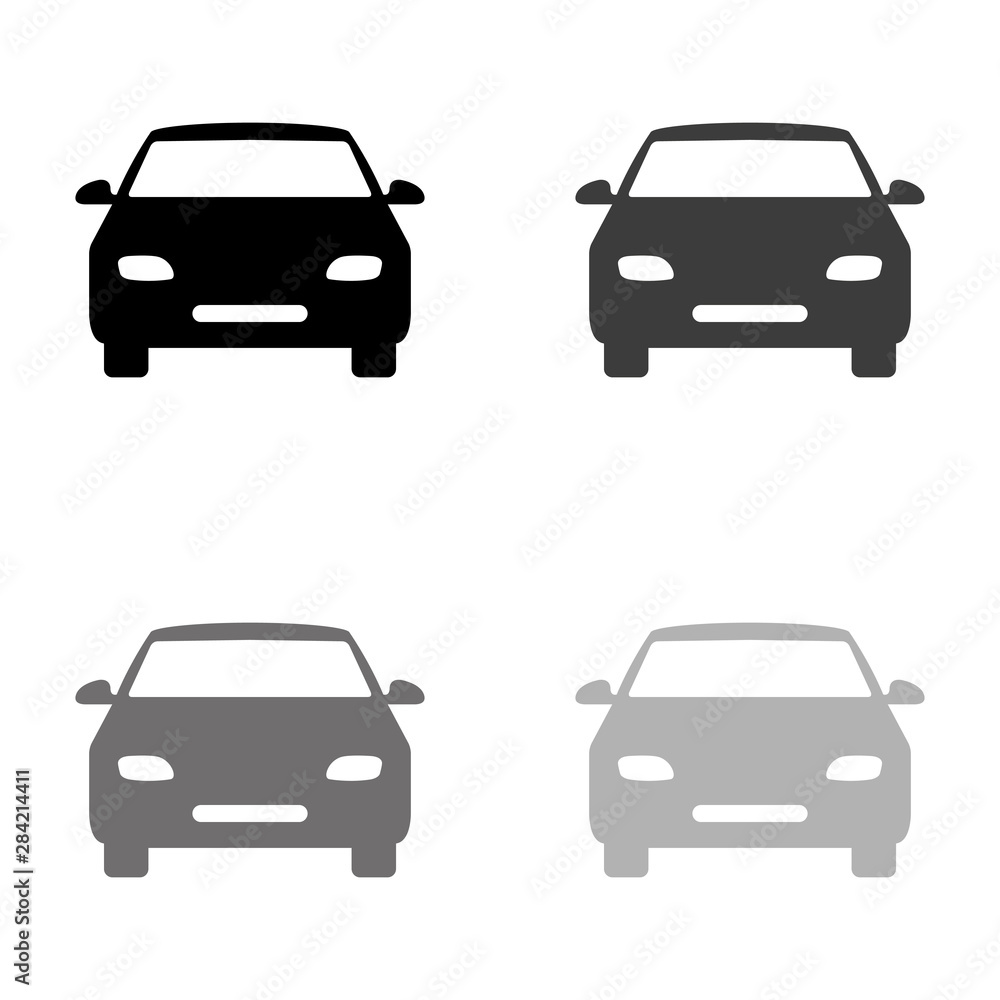 .Car - black vector icon