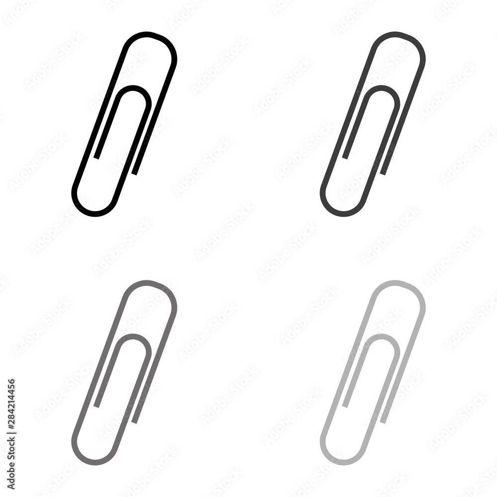 .paperclip - black vector icon .paperclip - black vector icon